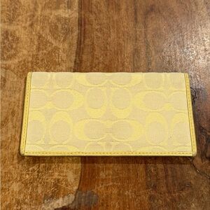 Coach checkbook cover